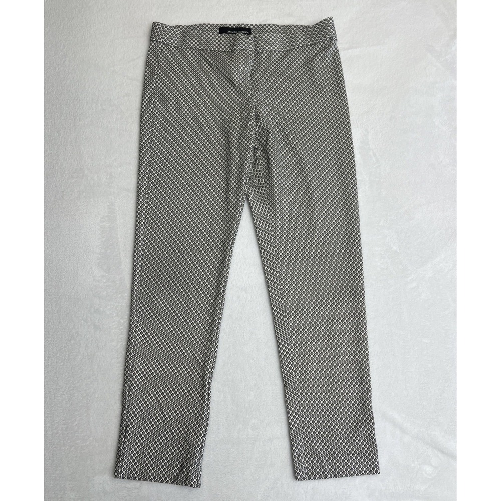 Amanda & Chelsea Women's Pants Size 6 Slim Stretch Ankle Black White